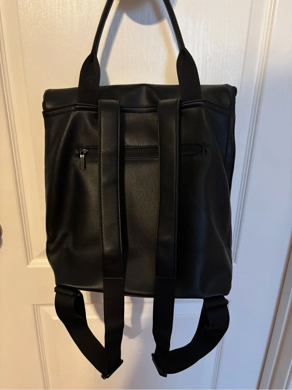 Black Leather Backpack NWOT